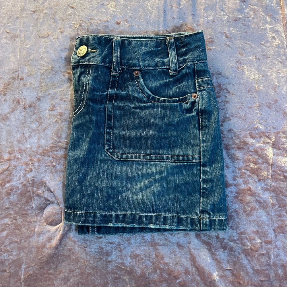 y2k American Eagle mini denim skirt